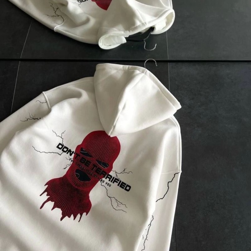 Kadın Kapüşonlu Kanguru Cepli Sweatshirt 3 İplik Pamuklu Baskılı Hoodie - Beyaz Kadın Kapüşonlu Kanguru Cepli Sweatshirt 3 İplik Pamuklu Baskılı Hoodie - Beyaz