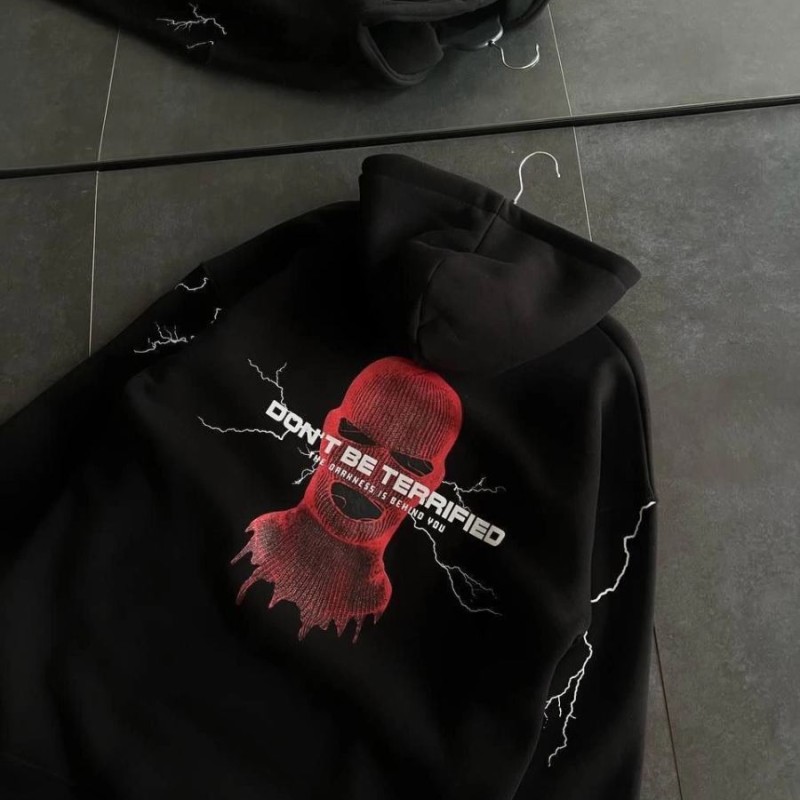 Kadın Kapüşonlu Kanguru Cepli Sweatshirt 3 İplik Pamuklu Baskılı Hoodie - Siyah Kadın Kapüşonlu Kanguru Cepli Sweatshirt 3 İplik Pamuklu Baskılı Hoodie - Siyah