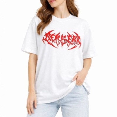 Kadın Kısa Kol Yazlık Tişört Bisiklet Yaka Baskılı Oversize T-Shirt - Beyaz Kadın Kısa Kol Yazlık Tişört Bisiklet Yaka Baskılı Oversize T-Shirt - Beyaz