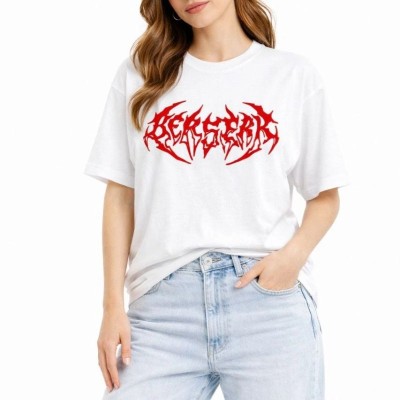 Kadın Kısa Kol Yazlık Tişört Bisiklet Yaka Baskılı Oversize T-Shirt - Beyaz Kadın Kısa Kol Yazlık Tişört Bisiklet Yaka Baskılı Oversize T-Shirt - Beyaz