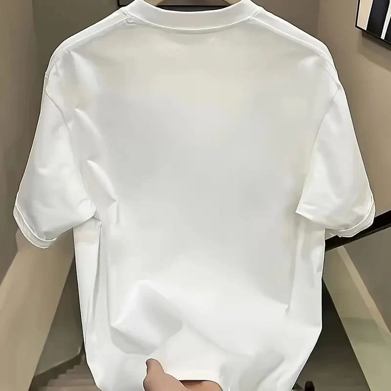 Kadın Kısa Kol Yazlık Tişört Bisiklet Yaka Baskılı Oversize T-Shirt - Beyaz Kadın Kısa Kol Yazlık Tişört Bisiklet Yaka Baskılı Oversize T-Shirt - Beyaz