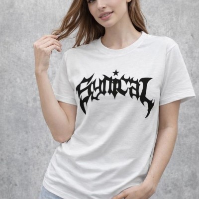 Kadın Kısa Kol Yazlık Tişört Bisiklet Yaka Baskılı Oversize T-Shirt - Beyaz Kadın Kısa Kol Yazlık Tişört Bisiklet Yaka Baskılı Oversize T-Shirt - Beyaz