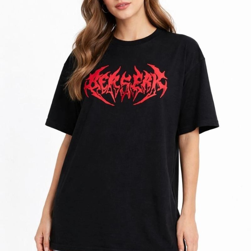 Kadın Kısa Kol Yazlık Tişört Bisiklet Yaka Baskılı Oversize T-Shirt - Siyah Kadın Kısa Kol Yazlık Tişört Bisiklet Yaka Baskılı Oversize T-Shirt - Siyah