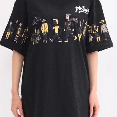 Kadın Kısa Kol Yazlık Tişört Bisiklet Yaka Baskılı Oversize T-Shirt - Siyah Kadın Kısa Kol Yazlık Tişört Bisiklet Yaka Baskılı Oversize T-Shirt - Siyah