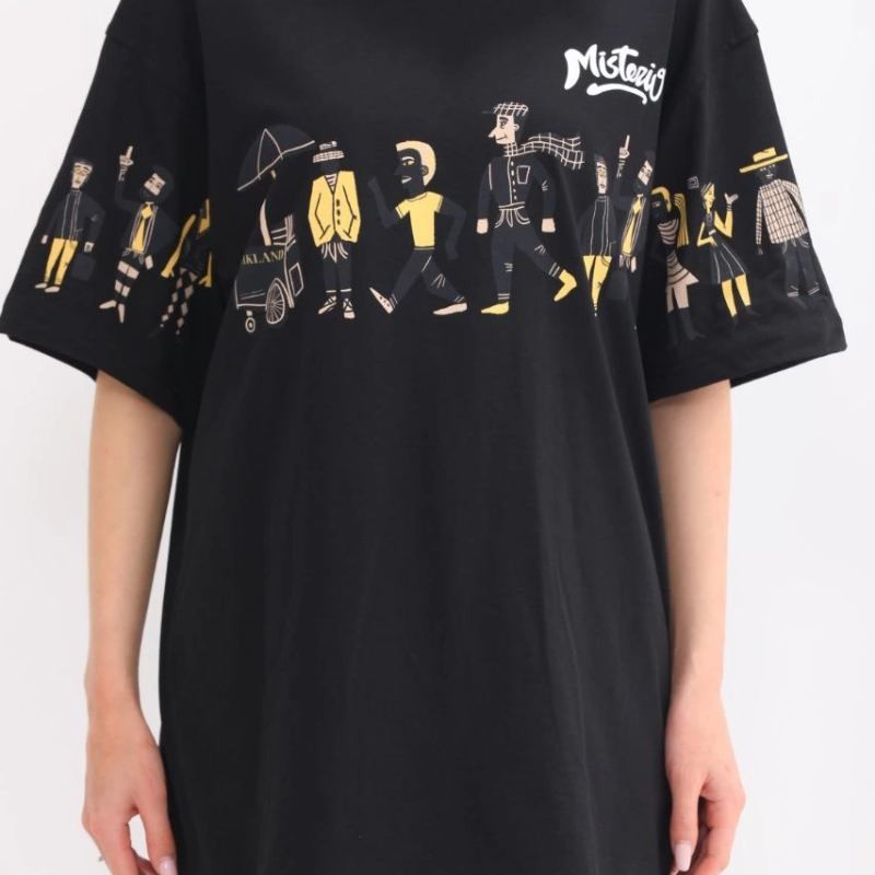 Kadın Kısa Kol Yazlık Tişört Bisiklet Yaka Baskılı Oversize T-Shirt - Siyah Kadın Kısa Kol Yazlık Tişört Bisiklet Yaka Baskılı Oversize T-Shirt - Siyah