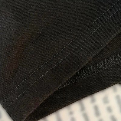 Kadın Kısa Kol Yazlık Tişört Bisiklet Yaka Baskılı Oversize T-Shirt - Siyah Kadın Kısa Kol Yazlık Tişört Bisiklet Yaka Baskılı Oversize T-Shirt - Siyah