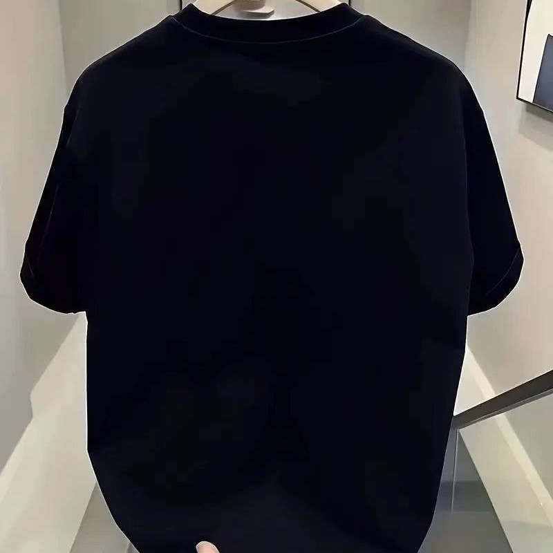 Kadın Kısa Kol Yazlık Tişört Bisiklet Yaka Baskılı Oversize T-Shirt - Siyah Kadın Kısa Kol Yazlık Tişört Bisiklet Yaka Baskılı Oversize T-Shirt - Siyah