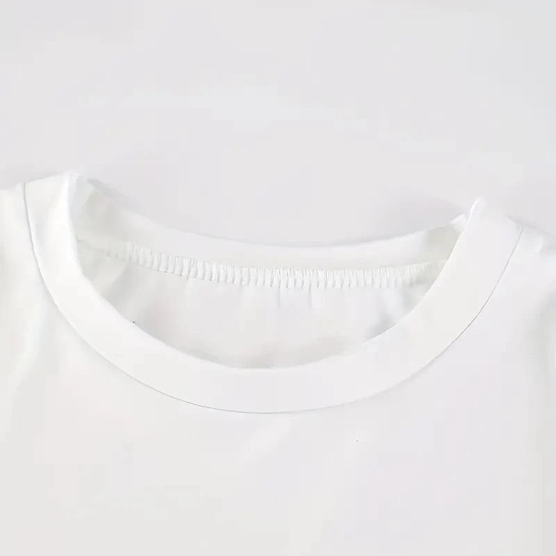 Kadın New York Baskılı Tişort Kısa Kol Bisiklet Yaka T-shirt - Beyaz Kadın New York Baskılı Tişort Kısa Kol Bisiklet Yaka T-shirt - Beyaz