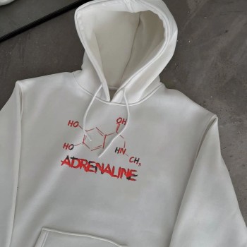 Kadın Oversize Kapüşonlu Cepli Baskılı 3 İplik Pamuklu Hoodie Sweatshirt - Beyaz Kadın Oversize Kapüşonlu Cepli Baskılı 3 İplik Pamuklu Hoodie Sweatshirt - Beyaz