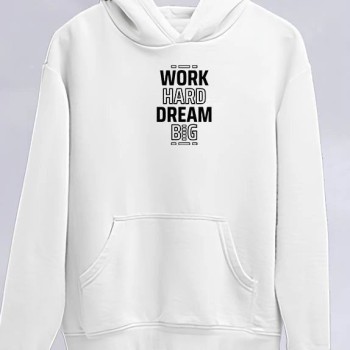 Kadın Oversize Kapüşonlu Cepli Baskılı 3 İplik Pamuklu Hoodie Sweatshirt - Beyaz Kadın Oversize Kapüşonlu Cepli Baskılı 3 İplik Pamuklu Hoodie Sweatshirt - Beyaz