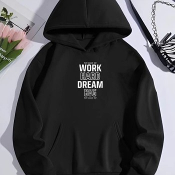 Kadın Oversize Kapüşonlu Cepli Baskılı 3 İplik Pamuklu Hoodie Sweatshirt - Siyah Kadın Oversize Kapüşonlu Cepli Baskılı 3 İplik Pamuklu Hoodie Sweatshirt - Siyah