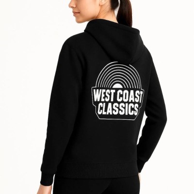 Kadın Oversize Kapüşonlu Cepli Baskılı 3 İplik Pamuklu Hoodie Sweatshirt - Siyah Kadın Oversize Kapüşonlu Cepli Baskılı 3 İplik Pamuklu Hoodie Sweatshirt - Siyah