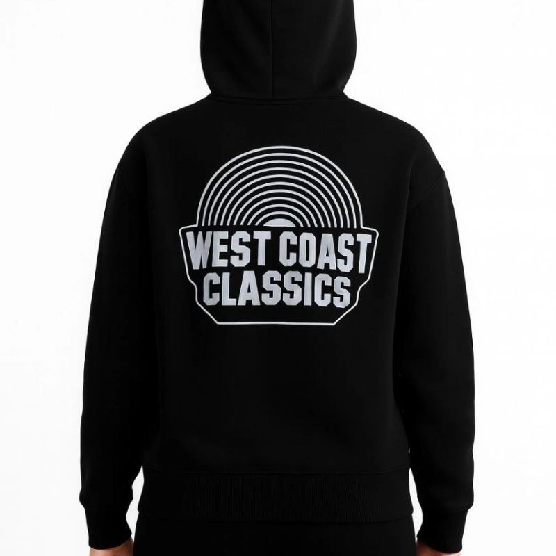 Kadın Oversize Kapüşonlu Cepli Baskılı 3 İplik Pamuklu Hoodie Sweatshirt - Siyah Kadın Oversize Kapüşonlu Cepli Baskılı 3 İplik Pamuklu Hoodie Sweatshirt - Siyah