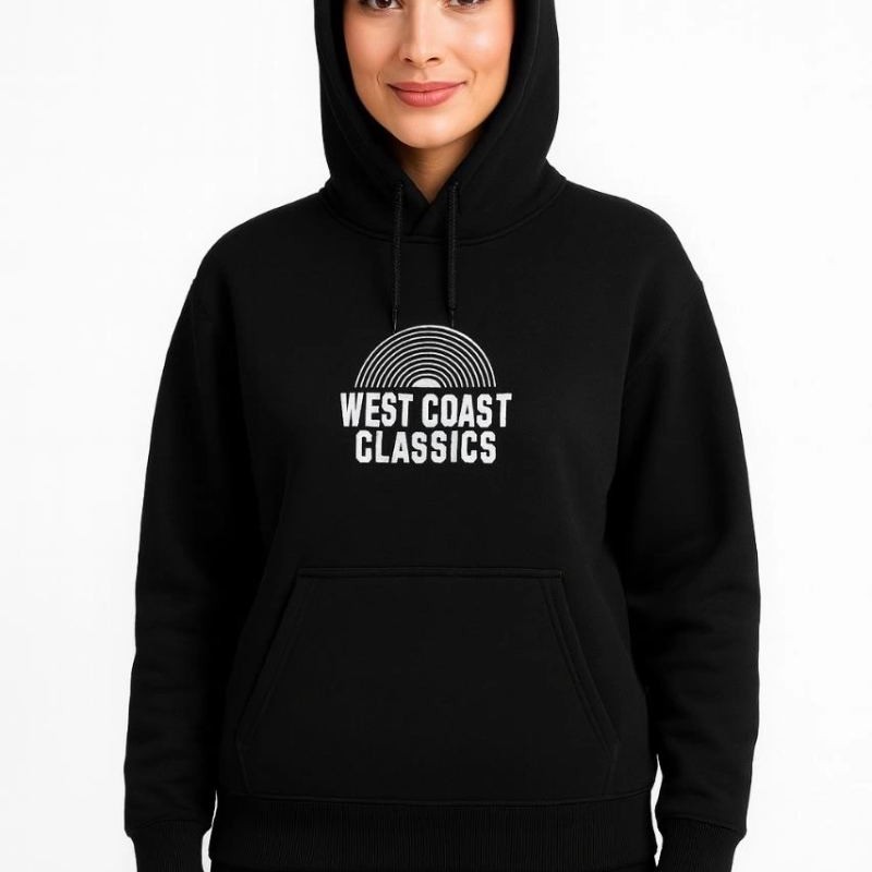 Kadın Oversize Kapüşonlu Cepli Baskılı 3 İplik Pamuklu Hoodie Sweatshirt - Siyah Kadın Oversize Kapüşonlu Cepli Baskılı 3 İplik Pamuklu Hoodie Sweatshirt - Siyah