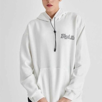 Kadın Oversize Kapüşonlu Cepli TUPAC Baskılı 3 İplik Pamuklu Hoodie Sweatshirt - Beyaz Kadın Oversize Kapüşonlu Cepli TUPAC Baskılı 3 İplik Pamuklu Hoodie Sweatshirt - Beyaz