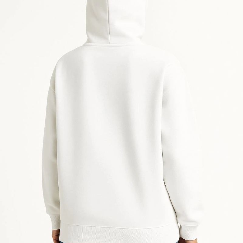 Kadın Samuray Ninja Çift Kapüşonlu Maske Detaylı 3 İplik Hoodie - Beyaz Kadın Samuray Ninja Çift Kapüşonlu Maske Detaylı 3 İplik Hoodie - Beyaz
