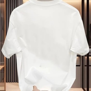 Kadın T-Shirt Bisiklet Yaka Kısa kol Baskılı tişört - Beyaz