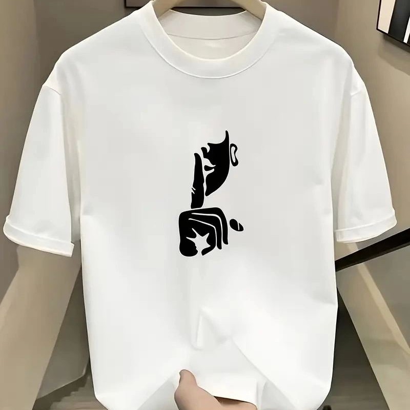 Kadın T-Shirt Bisiklet Yaka Kısa kol Baskılı tişört - Beyaz Kadın T-Shirt Bisiklet Yaka Kısa kol Baskılı tişört - Beyaz