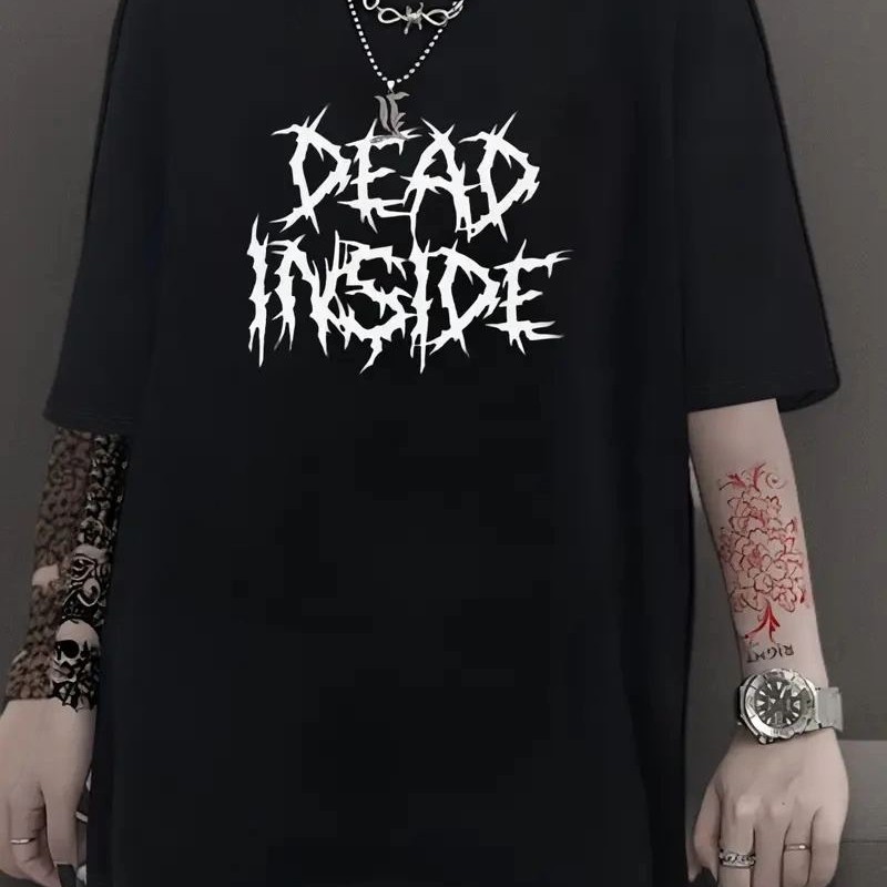 Kadın T-shirt Bisiklet Yaka Oversize Kısa Kollu Tişört - Siyah Kadın T-shirt Bisiklet Yaka Oversize Kısa Kollu Tişört - Siyah