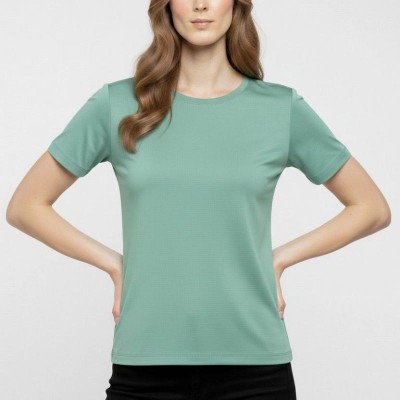 Kadın T-Shirt Bisiklet Yaka Slim Fit Likralı Tişört Yazlık Basic Body - Mint Yeşili Kadın T-Shirt Bisiklet Yaka Slim Fit Likralı Tişört Yazlık Basic Body - Mint Yeşili