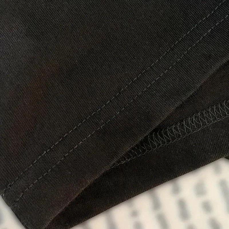 Kadın Tişört Newtro Baskılı Oversize Bisiklet Yaka T-shirt - Siyah
