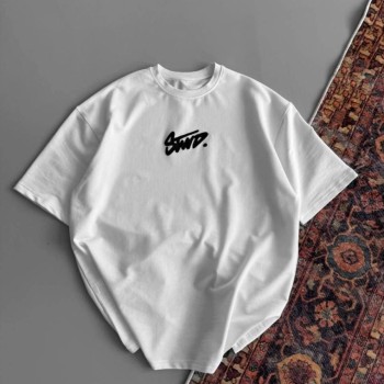 Kadın Yazlık Bisiklet Yaka Baskılı Regular Fit Tişört Kısa Kol T-Shirt - Beyaz Kadın Yazlık Bisiklet Yaka Baskılı Regular Fit Tişört Kısa Kol T-Shirt - Beyaz