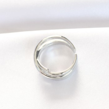 Kalın Silver Renk Ayarlanabilir Yüzük Kalın Silver Renk Ayarlanabilir Yüzük