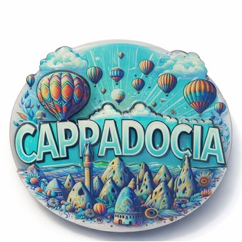 Kapadokya Temalı Ahşap Buzdolabı Magneti Model 6 Kapadokya Temalı Ahşap Buzdolabı Magneti Model 6