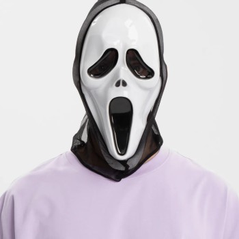 Kapşonlu Çığlık Maskesi Scream Maskesi 33x21 cm Kapşonlu Çığlık Maskesi Scream Maskesi 33x21 cm