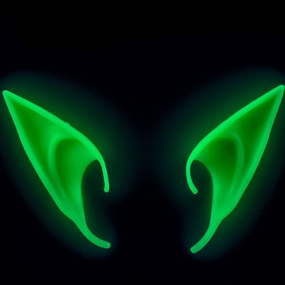 Karanlıkta Yanan Fosforlu Lateks Elf Kulağı 1 Çift Karanlıkta Yanan Fosforlu Lateks Elf Kulağı 1 Çift