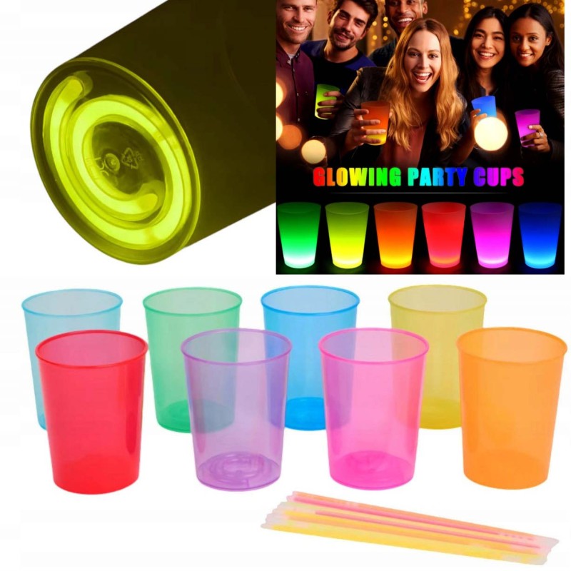Karanlıkta Yanan Mega Glow Bardaklar 8 Adet Karanlıkta Yanan Mega Glow Bardaklar 8 Adet
