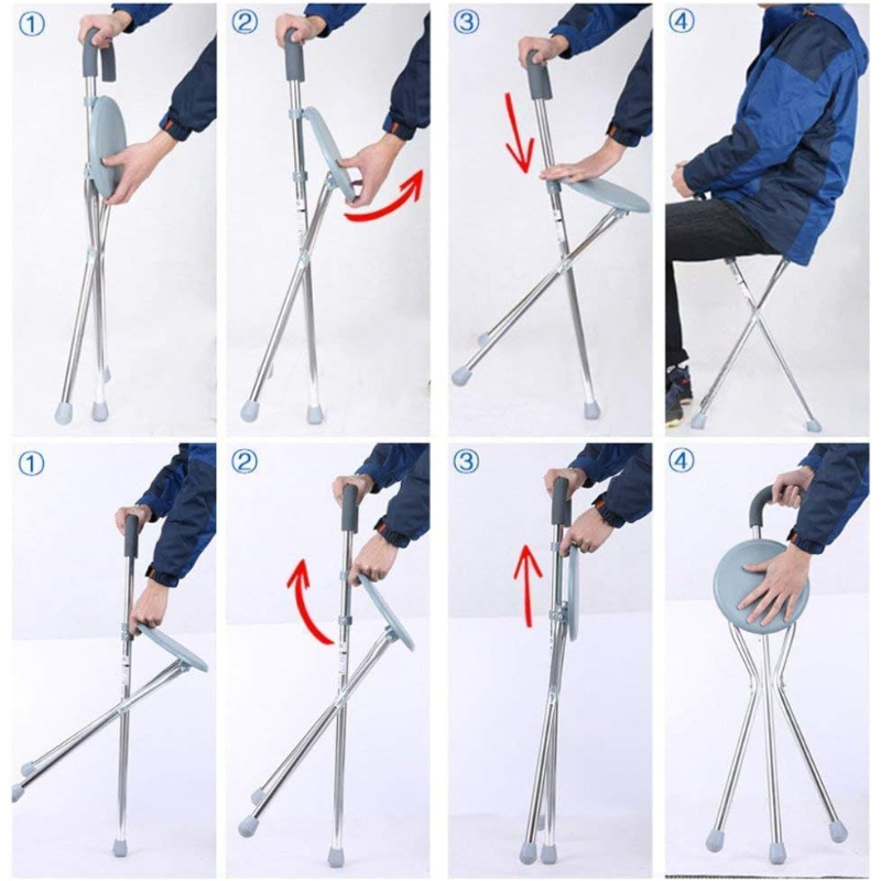 Katlanabilir Baston Sandalye - Oturaklı - 88 cm Katlanabilir Baston Sandalye - Oturaklı - 88 cm