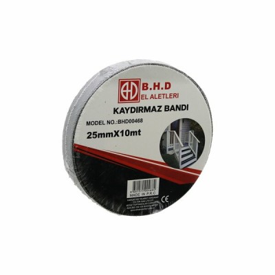 Kaydırmaz Siyah Bant 25 mm X 10 mt 