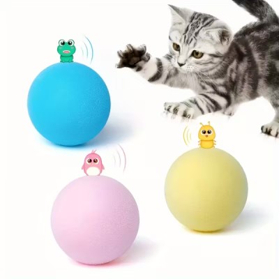 Kedi Otlu 3 Sesli İnteraktif Top Kedi Oyuncağı Kedi Otlu 3 Sesli İnteraktif Top Kedi Oyuncağı