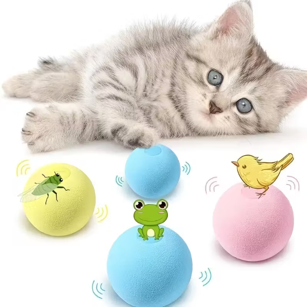 Kedi Otlu 3 Sesli İnteraktif Top Kedi Oyuncağı Kedi Otlu 3 Sesli İnteraktif Top Kedi Oyuncağı