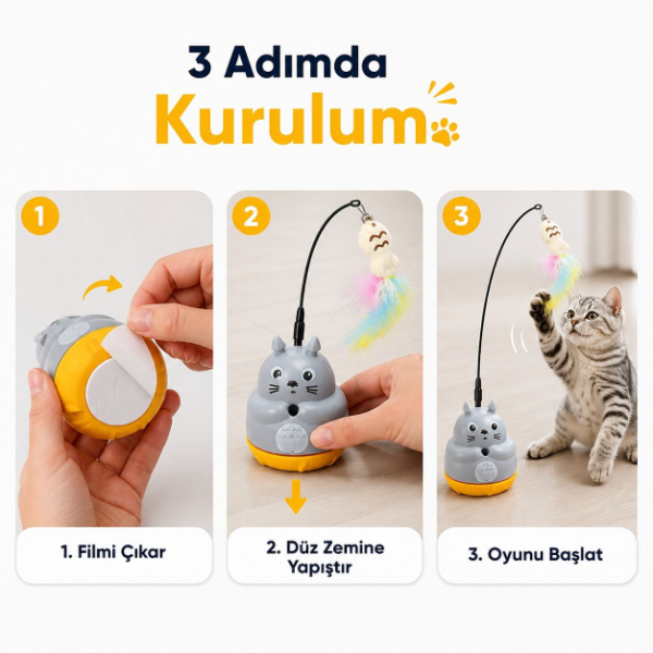 Kedi Şekilli Dönen Peluş Balıklı Olta Oyuncağı Kedi Şekilli Dönen Peluş Balıklı Olta Oyuncağı