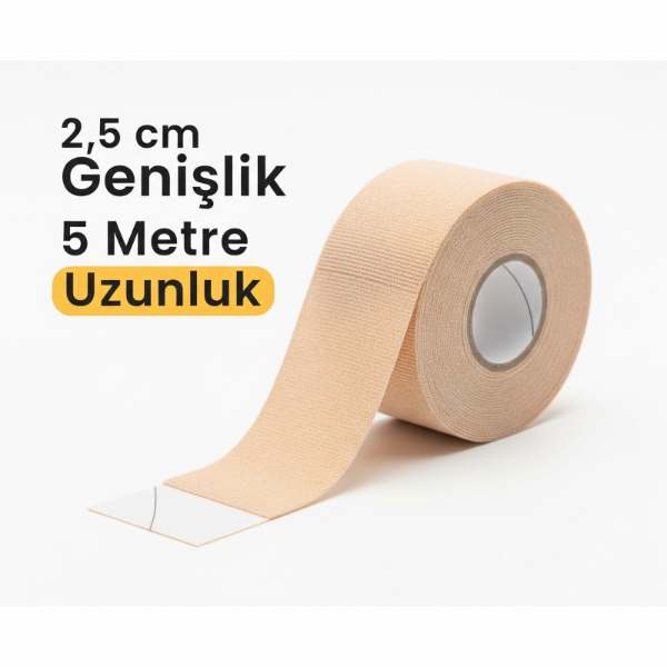 Kinezyo Ağrı Bandı 2.5 cm X 5 m Ten Rengi Kinezyo Ağrı Bandı 2.5 cm X 5 m Ten Rengi