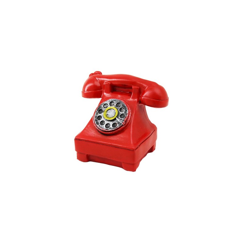 Kırmızı Ankesörlü Telefon Biblosu - Vintage Tasarım - Reçine Süs Eşyası Kırmızı Ankesörlü Telefon Biblosu - Vintage Tasarım - Reçine Süs Eşyası