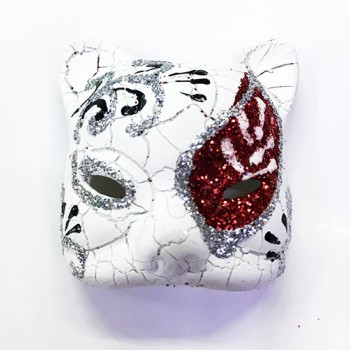 Kırmızı İşlemeli Seramik Venedik Kedi Magnet Kırmızı İşlemeli Seramik Venedik Kedi Magnet