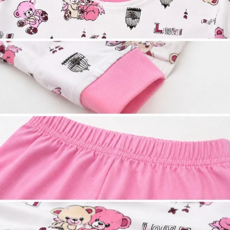 Kız Çocuk Premium Penye Koala Desenli Uzun Kollu Pijama Takımı 2-11 Yaş - Pembe Kız Çocuk Premium Penye Koala Desenli Uzun Kollu Pijama Takımı 2-11 Yaş - Pembe