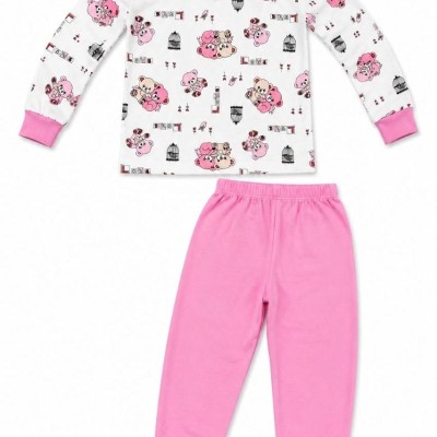 Kız Çocuk Premium Penye Koala Desenli Uzun Kollu Pijama Takımı 2-11 Yaş - Pembe Kız Çocuk Premium Penye Koala Desenli Uzun Kollu Pijama Takımı 2-11 Yaş - Pembe