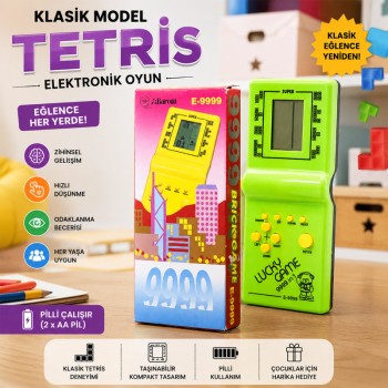 Klasik Model Tetris - Pilli - Elektronik Oyuncak Klasik Model Tetris - Pilli - Elektronik Oyuncak