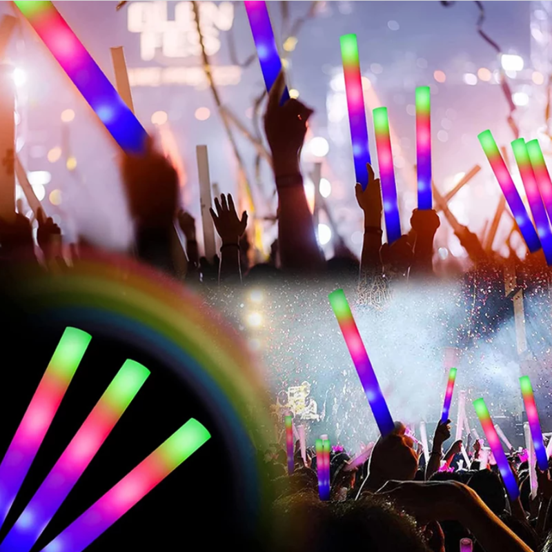 Led Işıklı Rengarenk Sünger Parti Çubuk Led Işıklı Rengarenk Sünger Parti Çubuk
