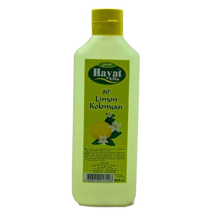 Limon Kolonyası - 900 ml - 80 Derece 