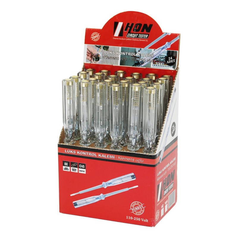 Lüks Kontrol Kalemi - Yıldız Uç - Çelik C45 - 110-250 V Lüks Kontrol Kalemi - Yıldız Uç - Çelik C45 - 110-250 V