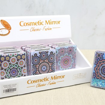 Mandala Desenli Hareketli Sulu El Aynası - Model 1 Mandala Desenli Hareketli Sulu El Aynası - Model 1