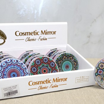 Mandala Desenli Hareketli Sulu El Aynası - Model 3 Mandala Desenli Hareketli Sulu El Aynası - Model 3