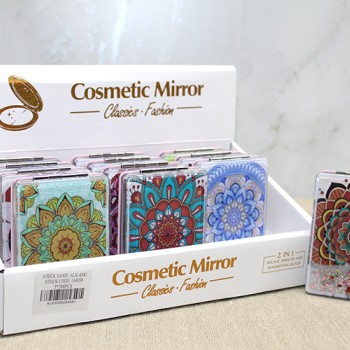 Mandala Desenli Hareketli Sulu El Aynası - Model 4 Mandala Desenli Hareketli Sulu El Aynası - Model 4