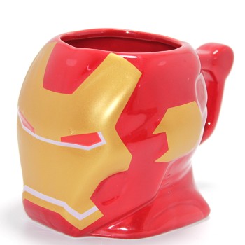 Marvel Iron Man Kabartmalı Kask Tasarımlı Kupa Bardak Marvel Iron Man Kabartmalı Kask Tasarımlı Kupa Bardak
