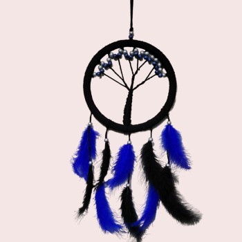 Mavi İncili Hayat Ağacı Dream Catcher Mavi İncili Hayat Ağacı Dream Catcher